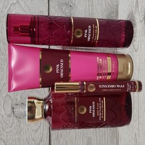 Bath & Body Works Pink Obsessed 4pc Set Body Wash, Cream, Mist, Perfume